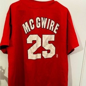 Size XL Authentic Majestic On Field St. Louis Cardinals Mark McGwire Jersey!